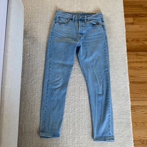 Levi 501® Skinny Jeans, Light Wash, W27 L28